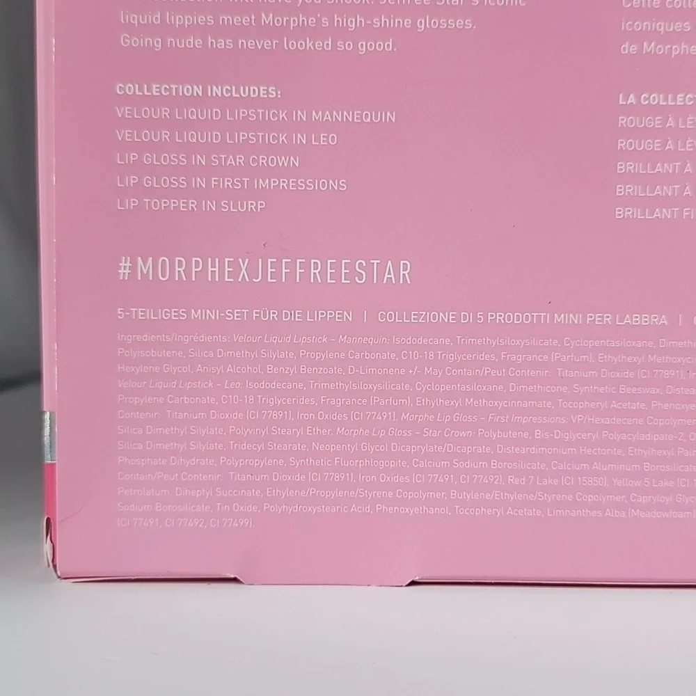 Morphe X Jeffree Star Iconic Nudes 5 Piece Mini Lip Collection